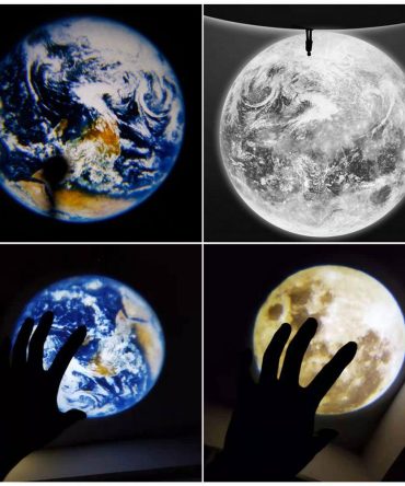 Moon and Earth Projection Lamp Tees n' Merch